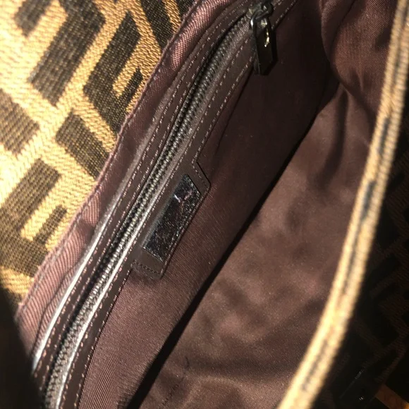 FENDI VINTAGE ZUCCA MAMA BAG FF large brown from my personal collection. - Picture 8 of 11